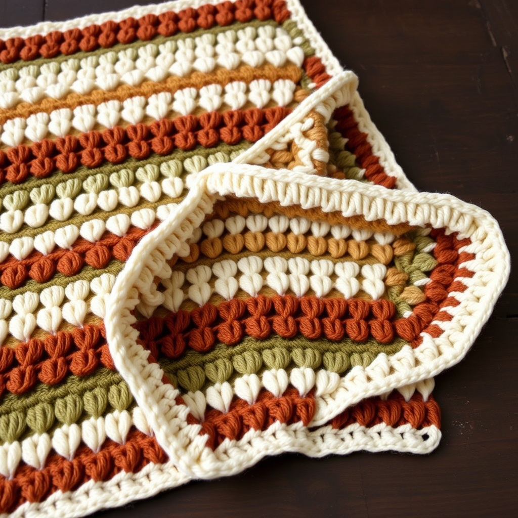 Harvest Stitch Crochet Baby Blanket Free Pattern – Cozy Autumn Heirloom