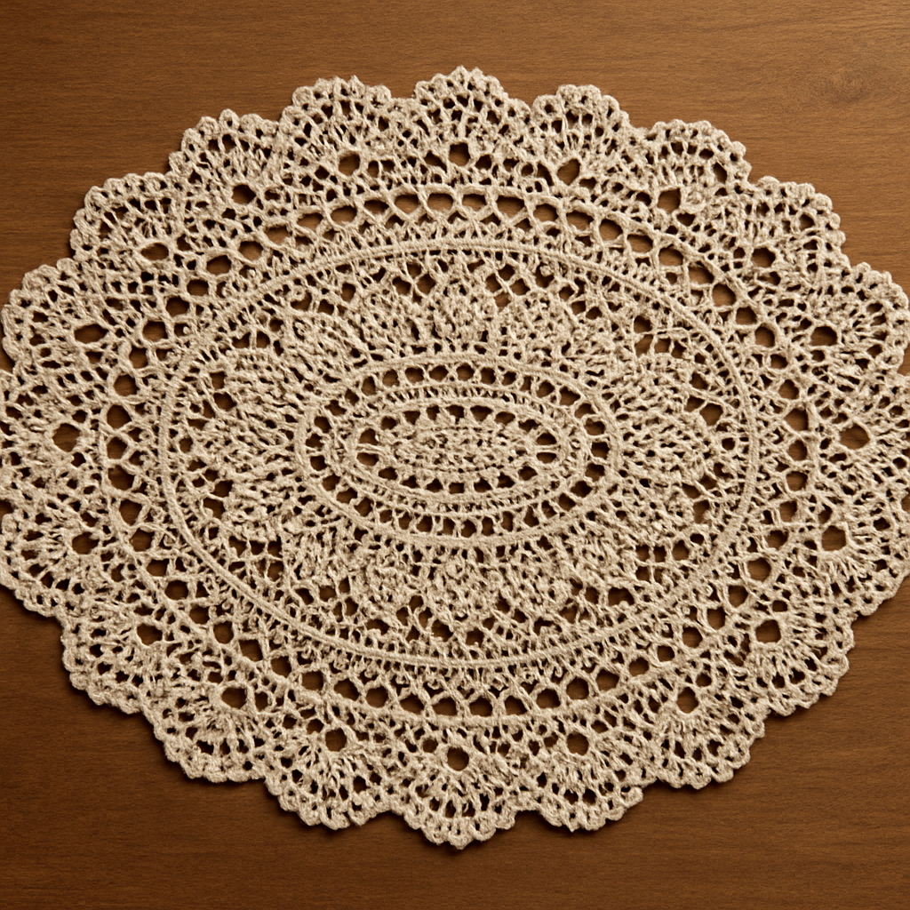 Crochet Delicate Floral Motif Lace Table Runner Free Pattern