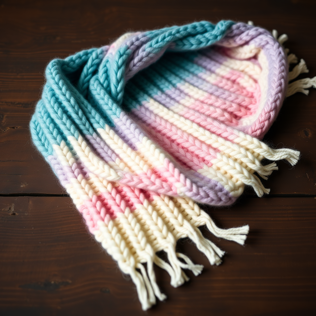 The Aurora Borealis Drift Scarf Free Pattern – A Knitted Sky of Shifting Colors