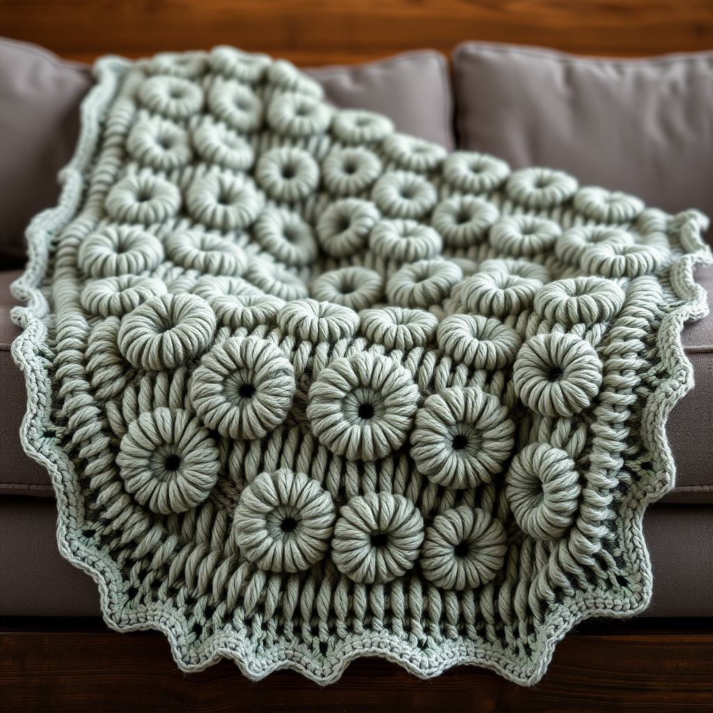 The Whisker & Wave Cat's Eye Blanket: A Free Crochet Pattern for a Textured, Modern Throw