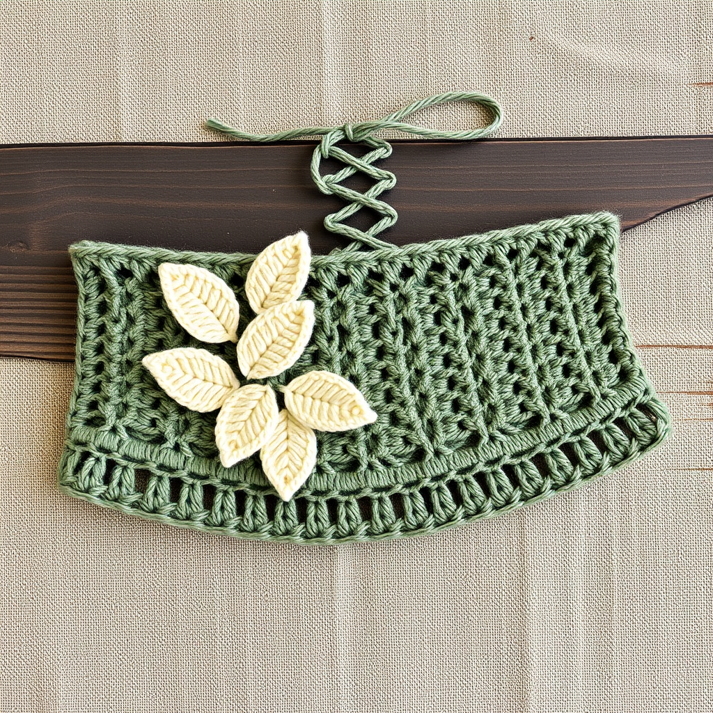 The Enchanted Vine Corset Belt Free Pattern – A Textured Crochet Waist Cincher with Leaf Motifs