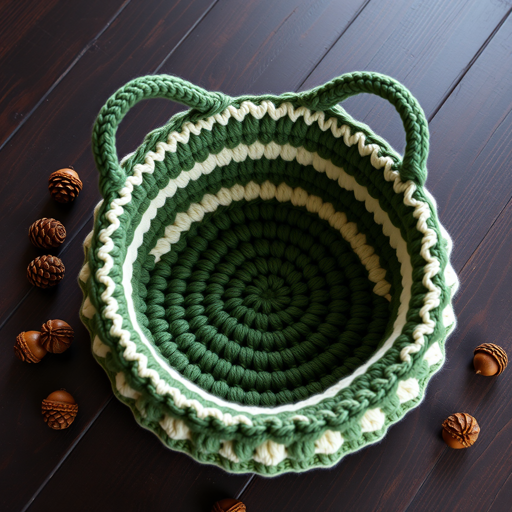Enchanted Forest Forager Basket Free Pattern