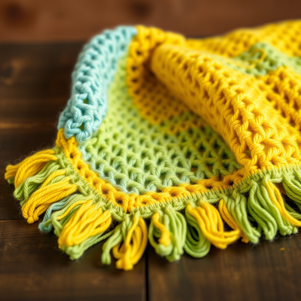Sunlit Meadow Child's Poncho Free Pattern