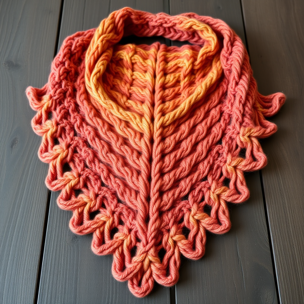 Aurora Dune Wrap Free Pattern – A Knitted Desert Sunset Shawl