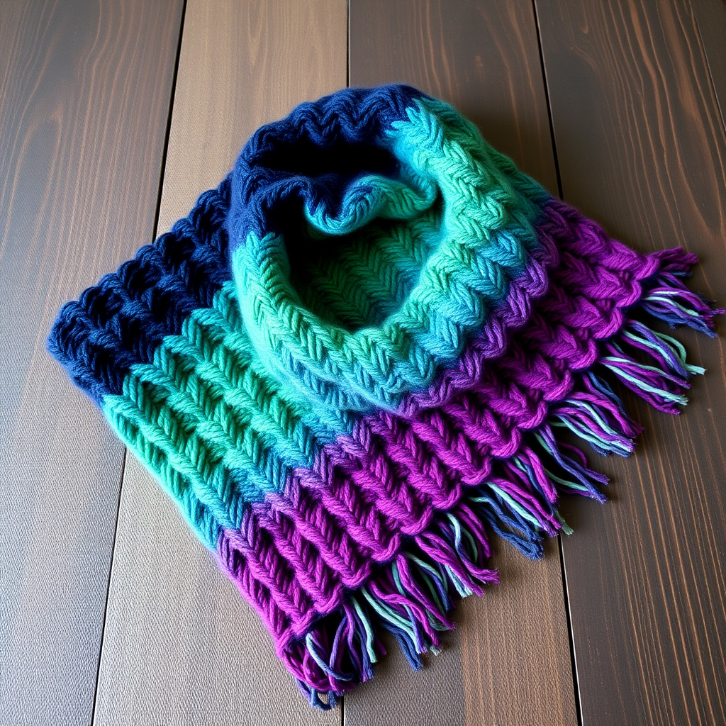Aurora Borealis Ombre Scarf Free Pattern – Knit a Shifting Sky Wrap