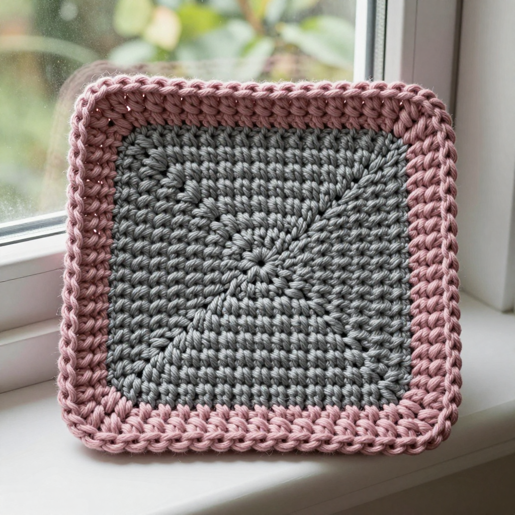 Grey Sedgemoor Stitch Coaster Call: Free Crochet Pattern