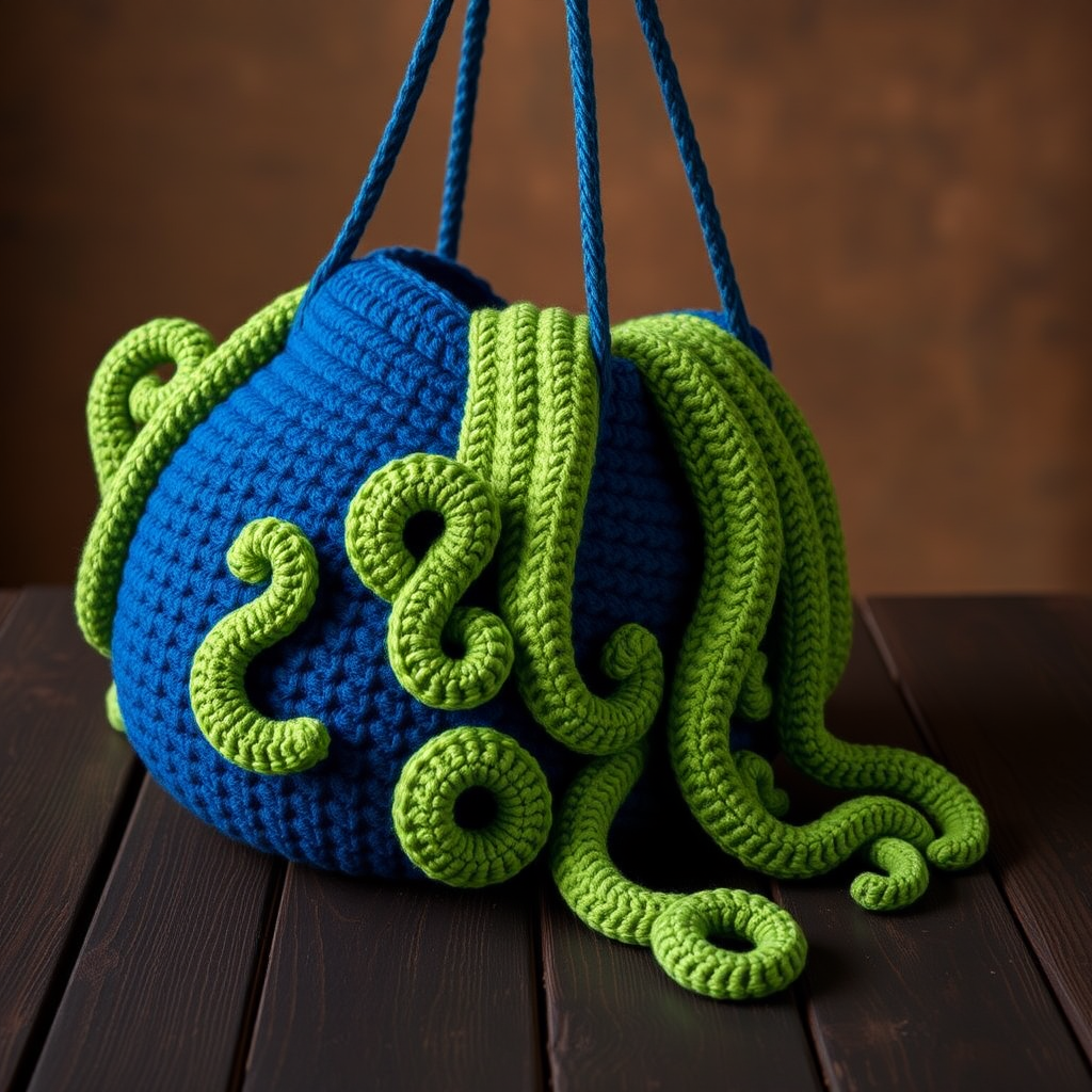 Free Pattern: Mythical Kraken Tentacle Tote