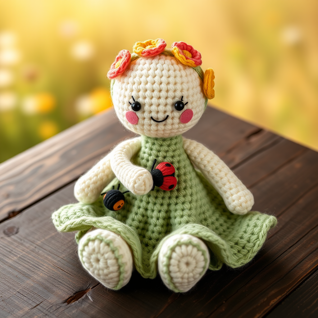 Sunny Meadow Sprite Doll Free Pattern