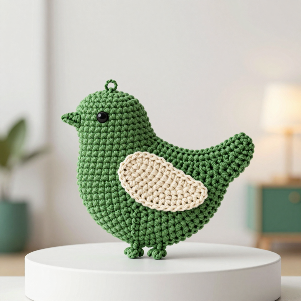 Crochet Bird Silhouette Mobile Piece Free Pattern