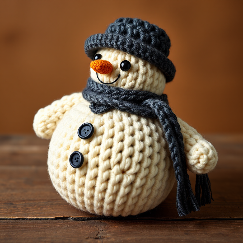 The Frosty Flurry Snowman: A Free Crochet Pattern for a Textured, Heirloom-Quality Amigurumi