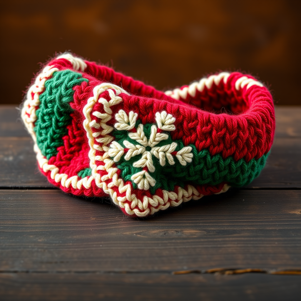 Festive Paws Christmas Dog Scarf Free Pattern