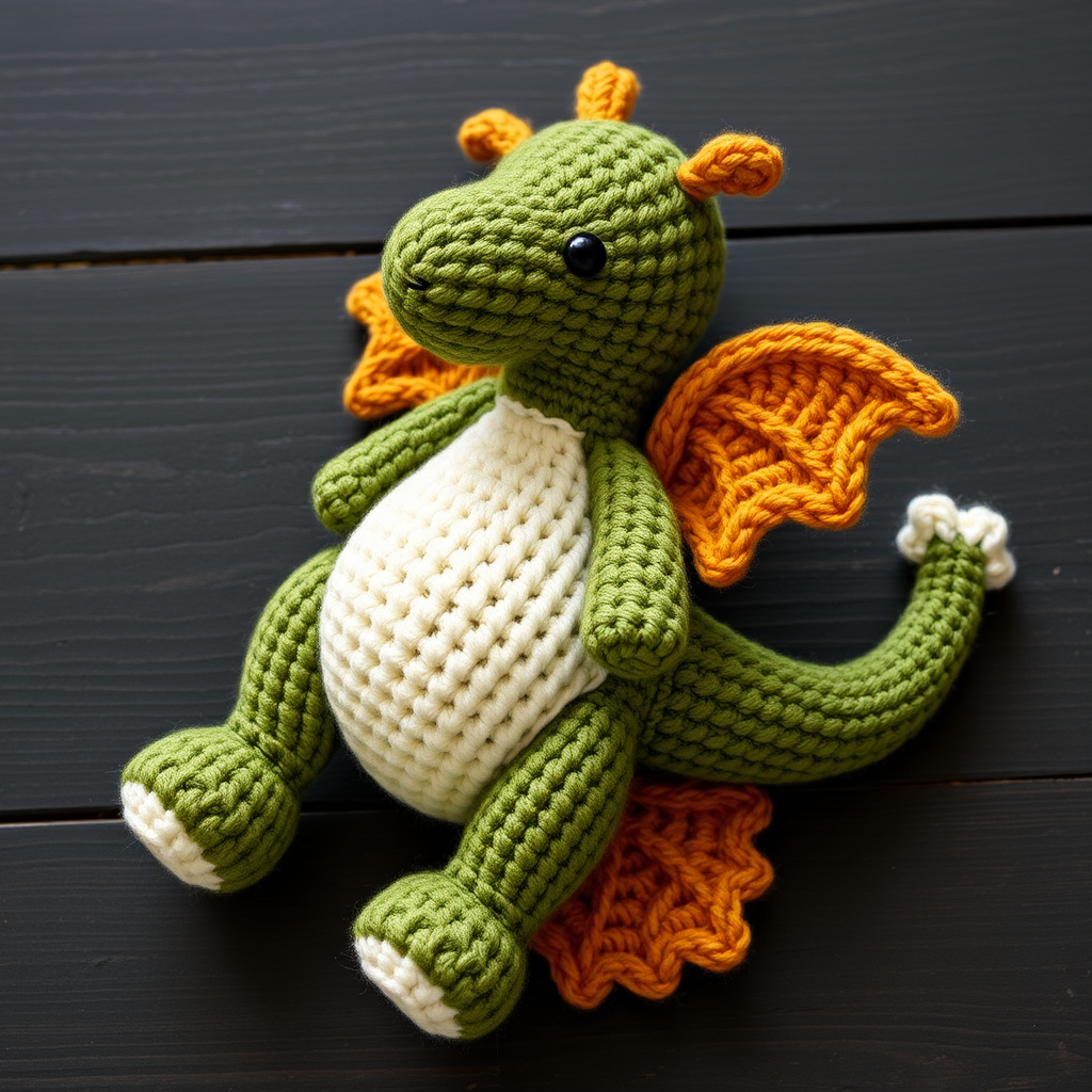 Whispering Willow Dragon Free Pattern – Crocheted Forest Guardian Amigurumi