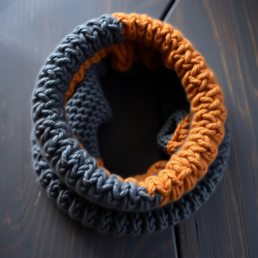 Ember & Ash Sedge Stitch Cowl Free Pattern – Textured Ombre Wrap