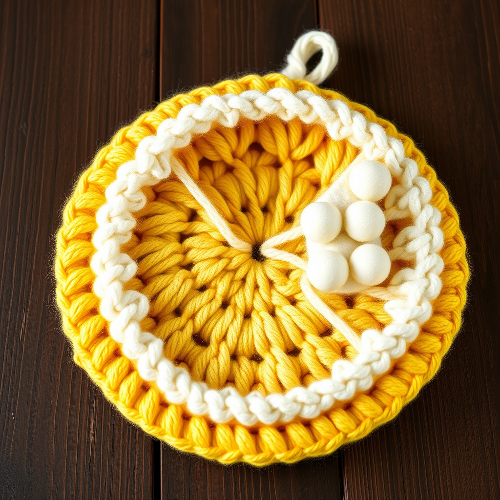 Sunburst Citrus Scrubby Set Free Crochet Pattern – Textured Dish Scrubbers