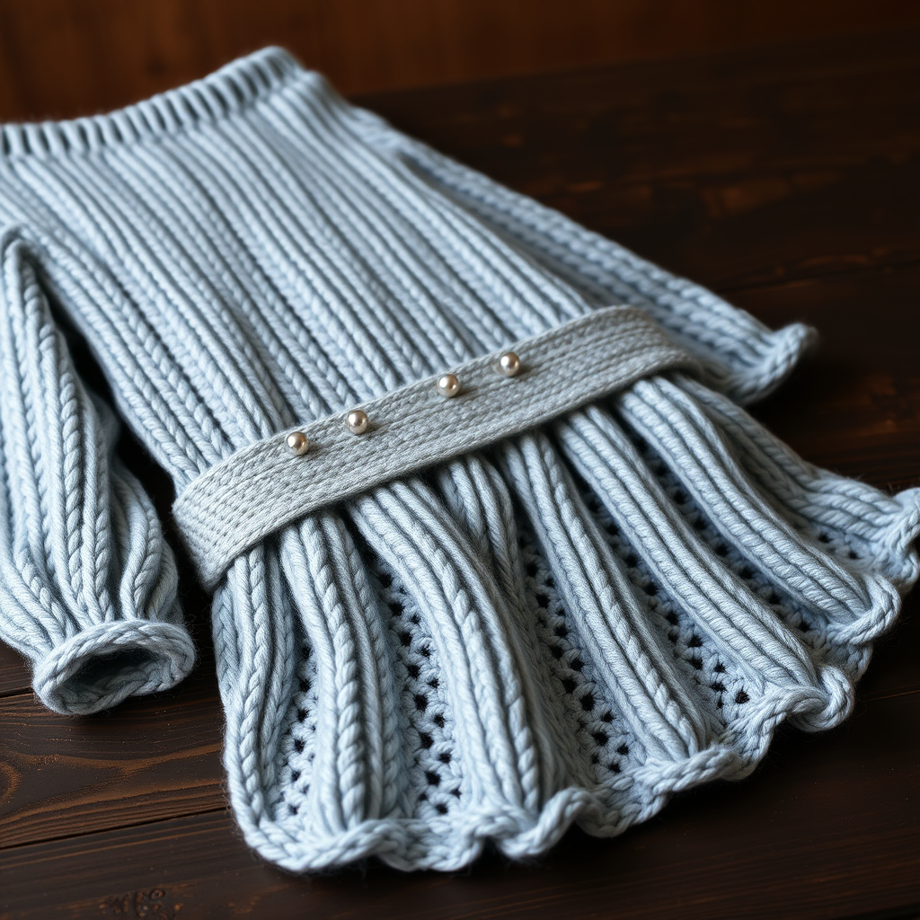 The Celestial Sash Tunic: A Free Knitting Pattern for a Beaded Empire-Waist Garment