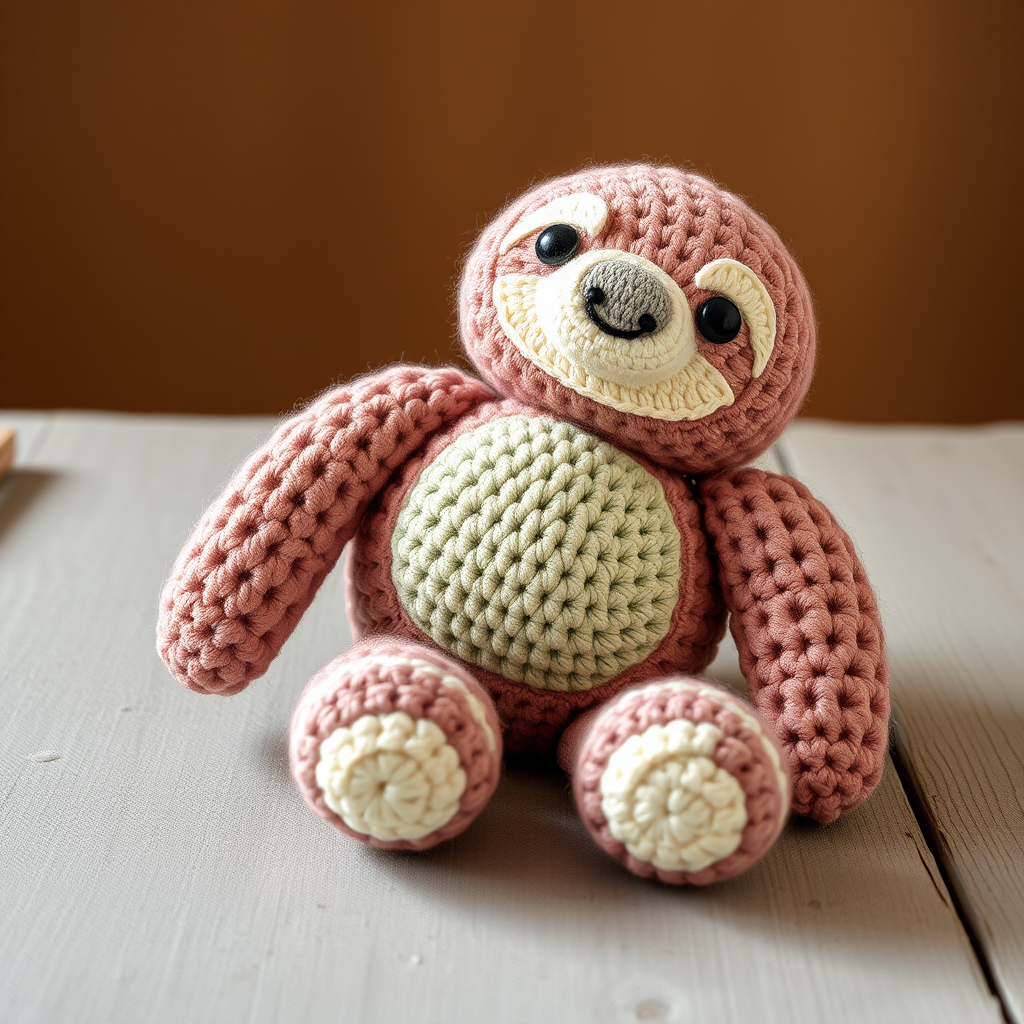 Stardust the Snuggle Sloth: A Free Crochet Pattern for a Textured, Modern Amigurumi Toy