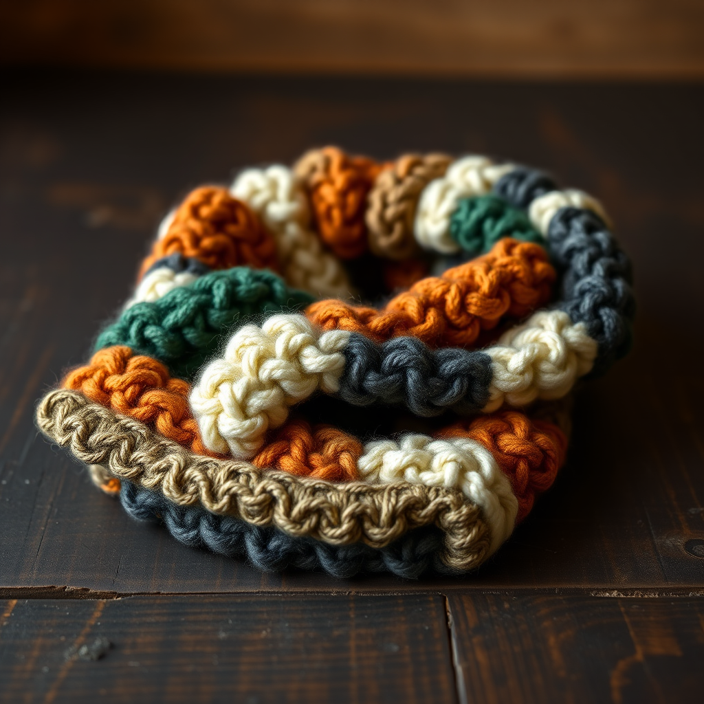 The Patchwork Drift Scarf: A Free Knitting Pattern for a Scrap Yarn Tube Scarf