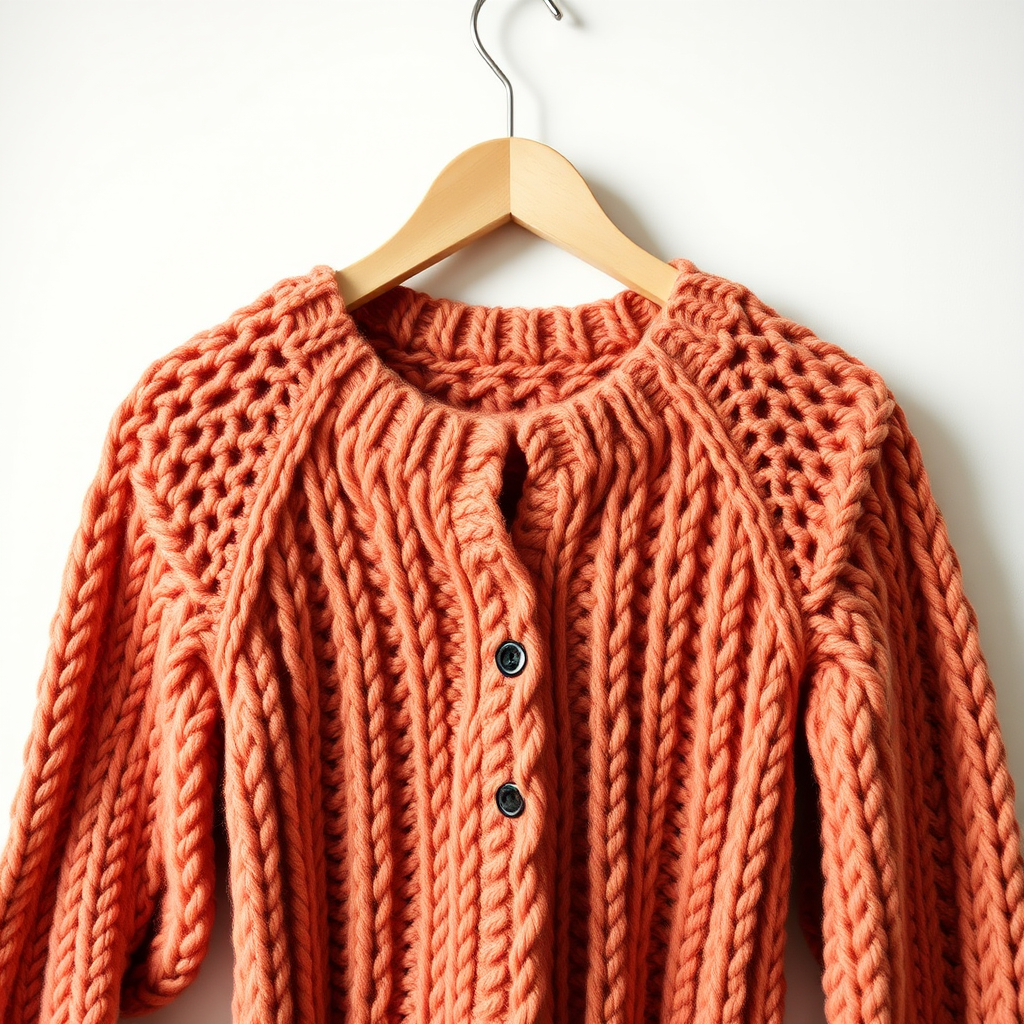 Chunky Knit Raglan Cardigan Pattern