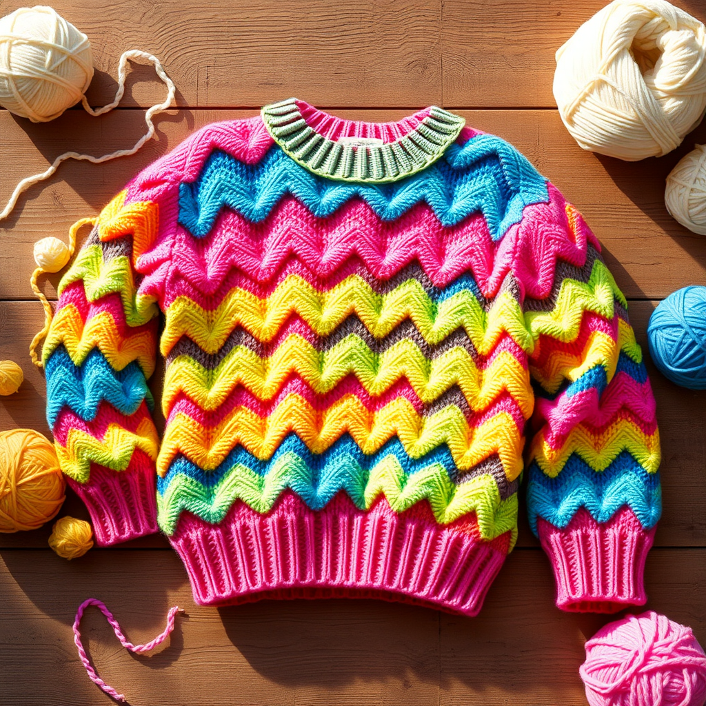 The Retro Ripple Sweater Free Pattern