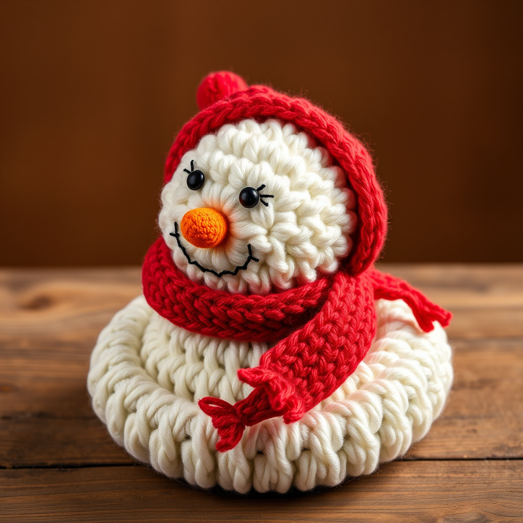 The Frosty Button Snowman Towel Topper: A Free Crochet Pattern for a Charming Kitchen Companion