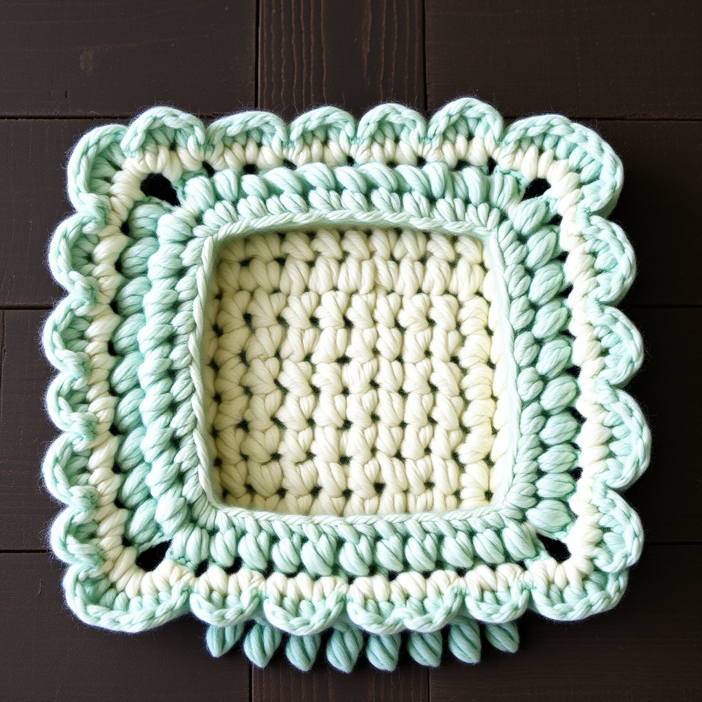 Seaside Serenity Scallop Spa Cloth Free Pattern – Textured Cotton Crochet
