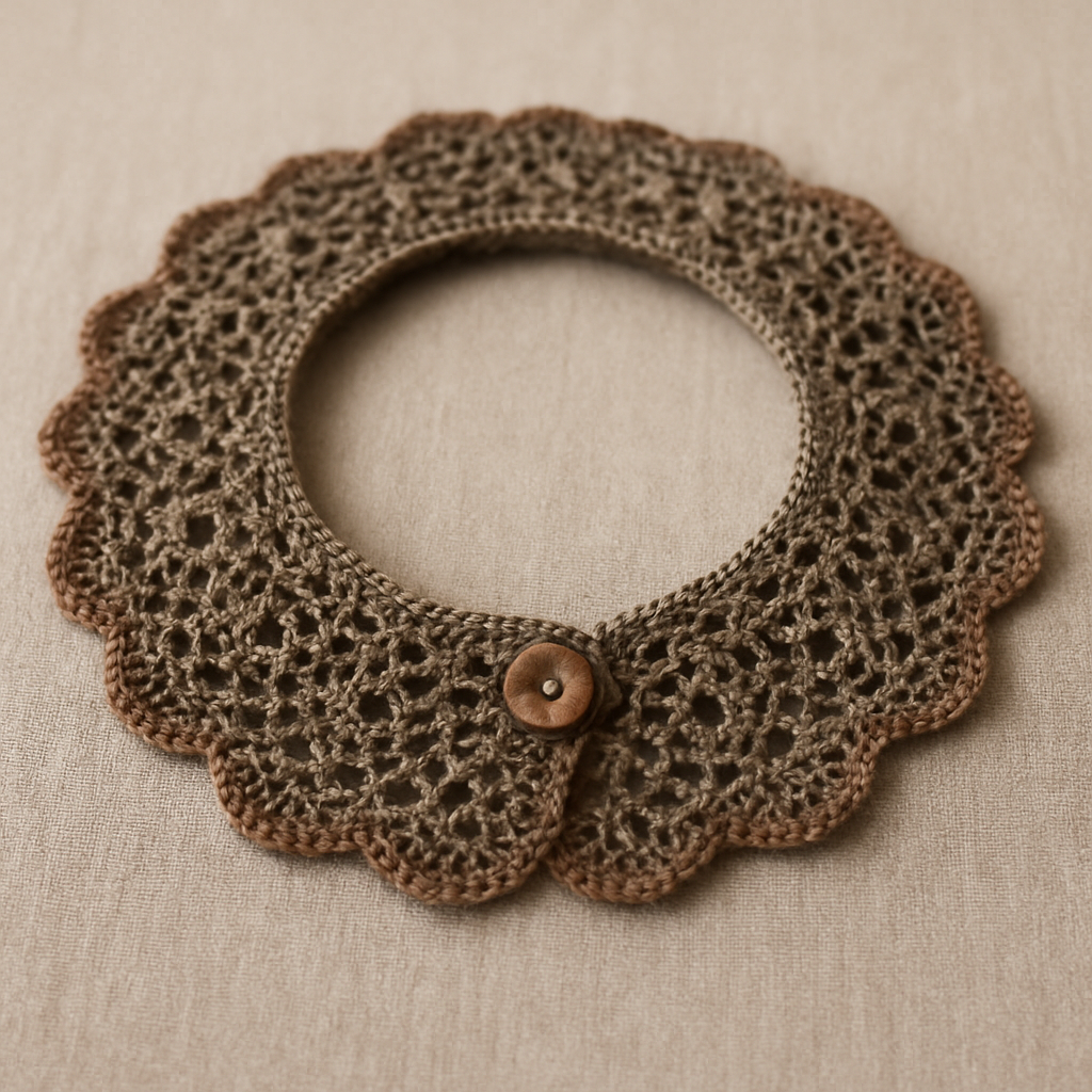 Dark Academia Lace Collar for Pets - Free Pattern