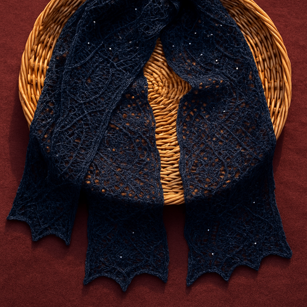The Celestial Constellation Scarf Free Pattern