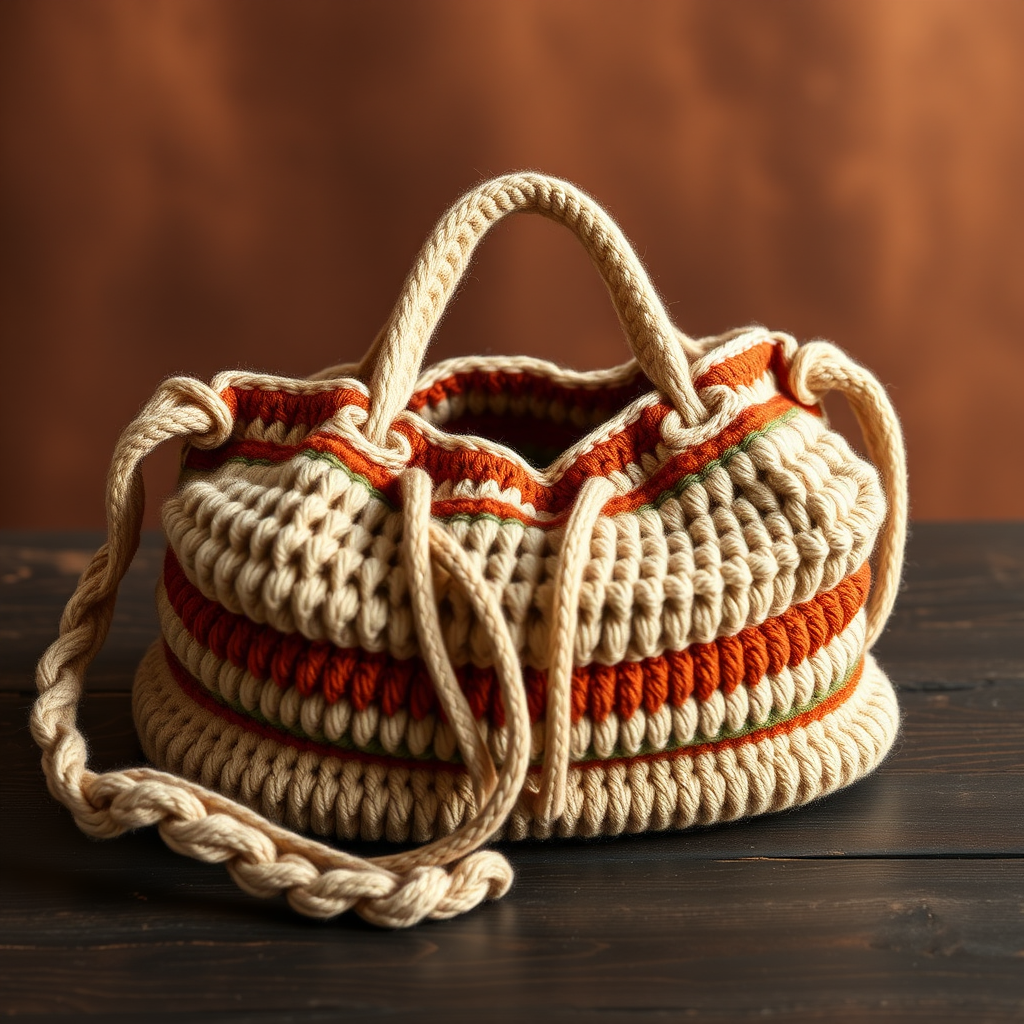 The Dune Drifter Duffel: A Free Crochet Pattern for a Textured, Bohemian Travel Bag