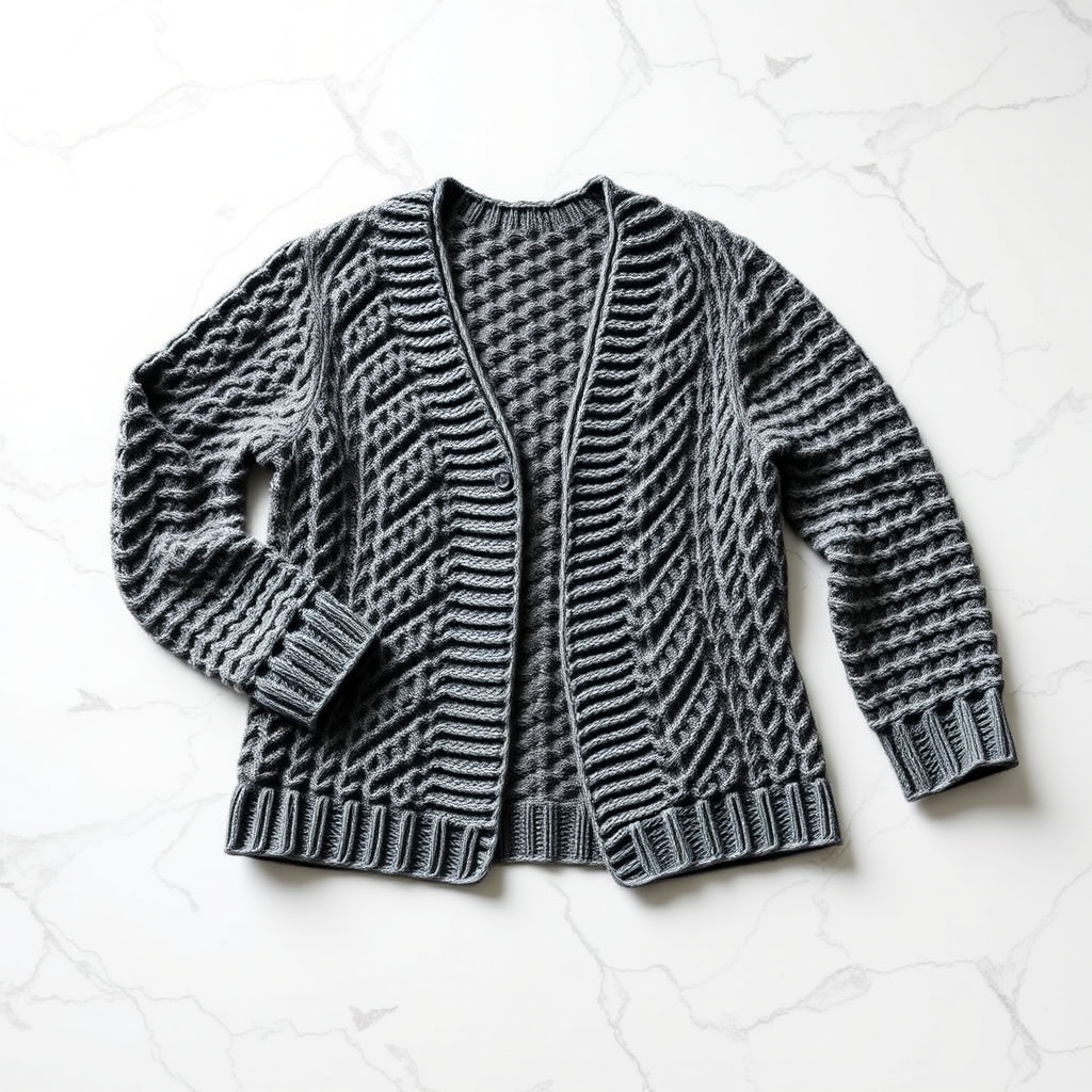 Knitting Textured Cardigan Free Pattern