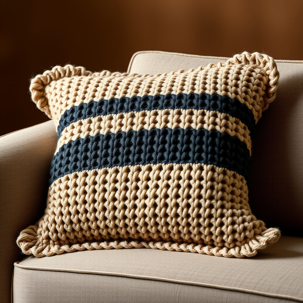 The Woven Willow Pillow Cover: A Free Knitting Pattern for a Textured, Modern Home Accent