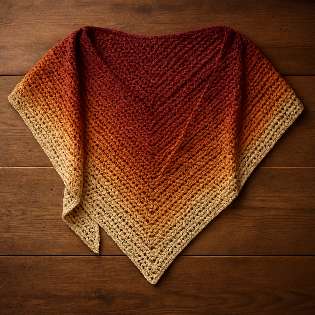 Crochet Whimsical Flora-Inspired Asymmetrical Shawl Free Pattern