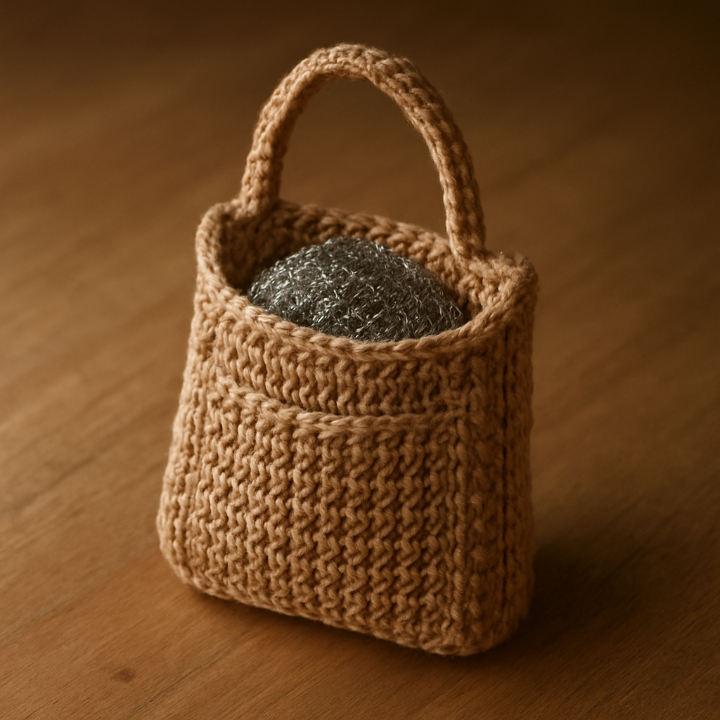 Crochet Durable Stylish Scrubbie Caddy Free Pattern