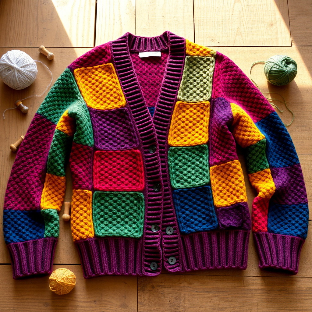 The Cozy Patchwork Cardigan Free Pattern