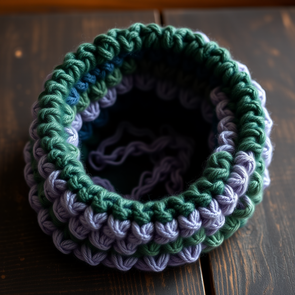 Moonlit Garden Tunisian Crochet Cowl Free Pattern