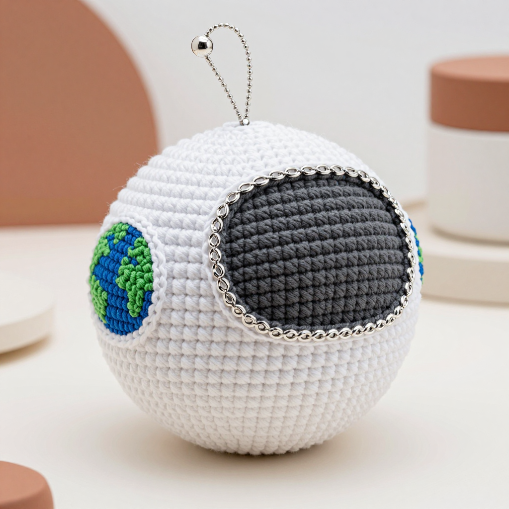 Crochet Astronaut Helmet Bauble Free Pattern
