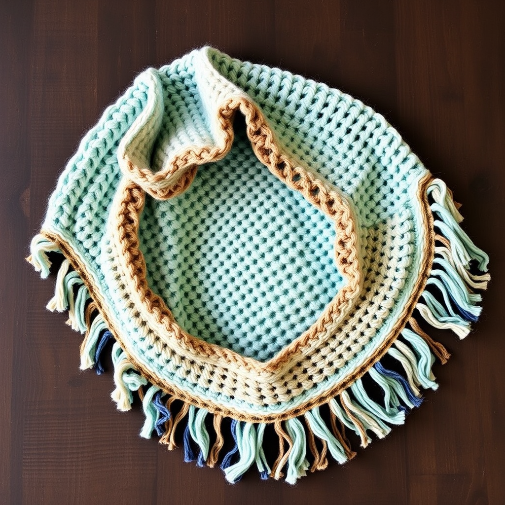 Pacific Drift Poncho Free Pattern – Textured Knitted Beach Cover-Up