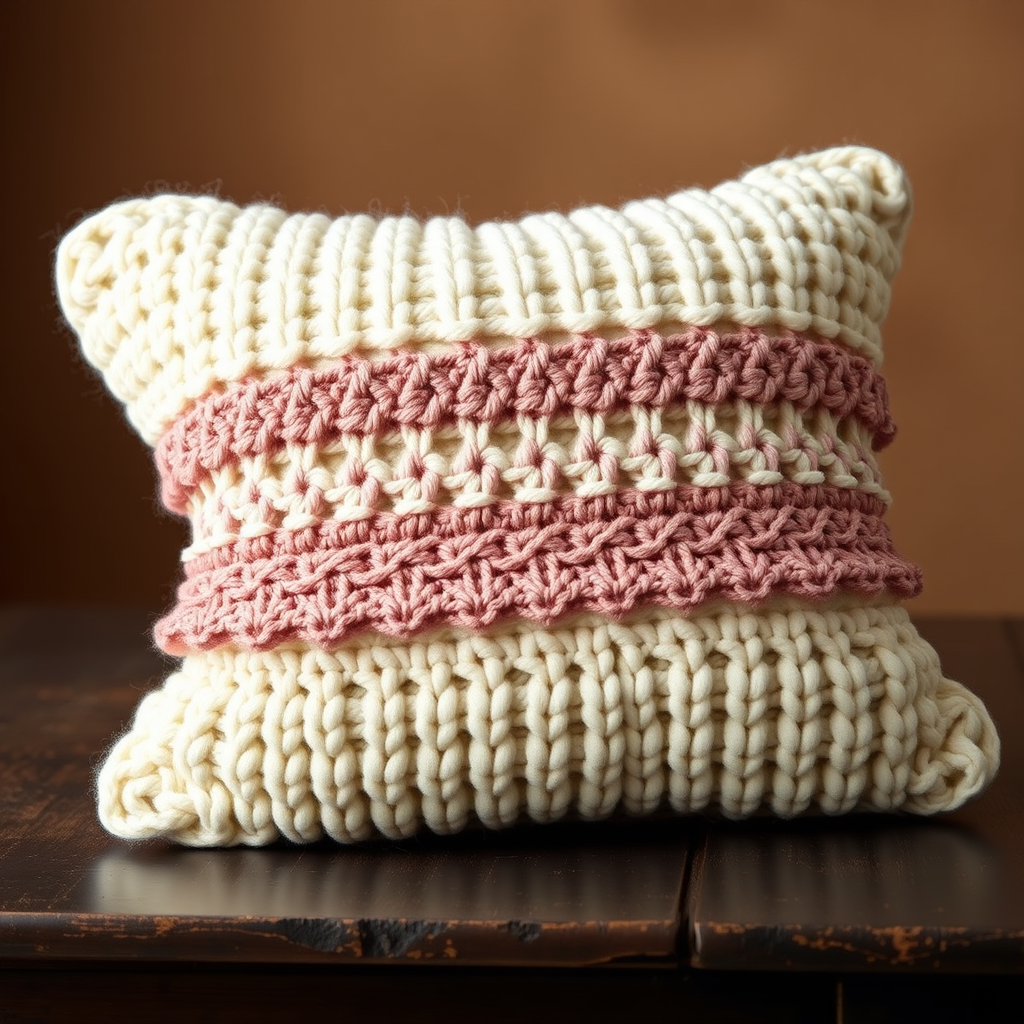 The Opulent Cloud Pillow: A Free Knitting Pattern for a Luxurious Satin and Lace Cushion