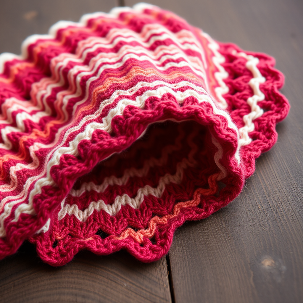 Raspberry Cream Ripple Baby Blanket Free Pattern – Knit a Sweet Berry Dream