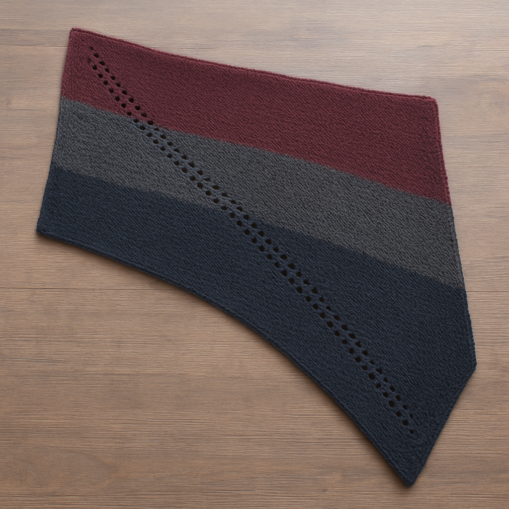 Dark Academia Asymmetrical Baby Blanket Free Pattern