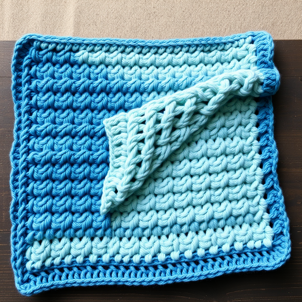 Tidal Lace Baby Blanket Free Pattern – Knit a Sea Blue Heirloom