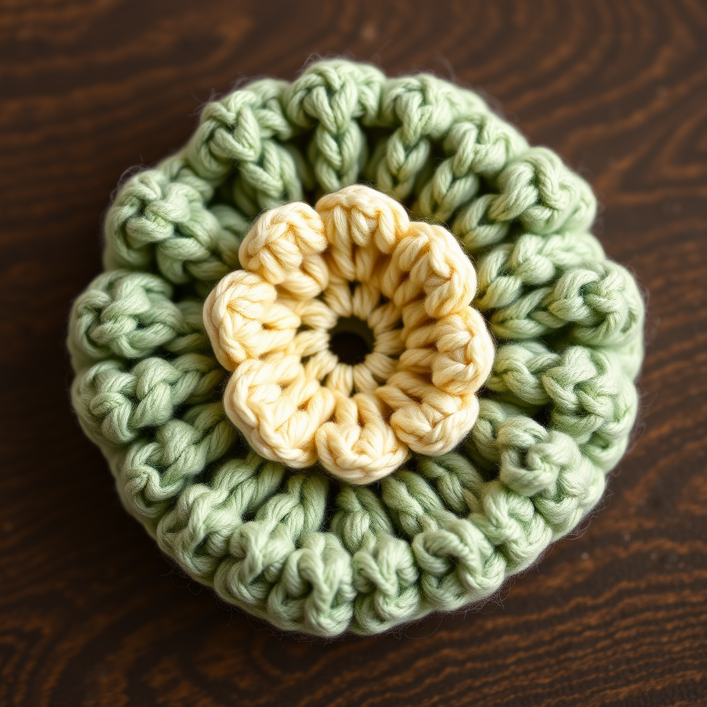 Whimsical Meadow Bloom Hair Scrunchie Free Pattern