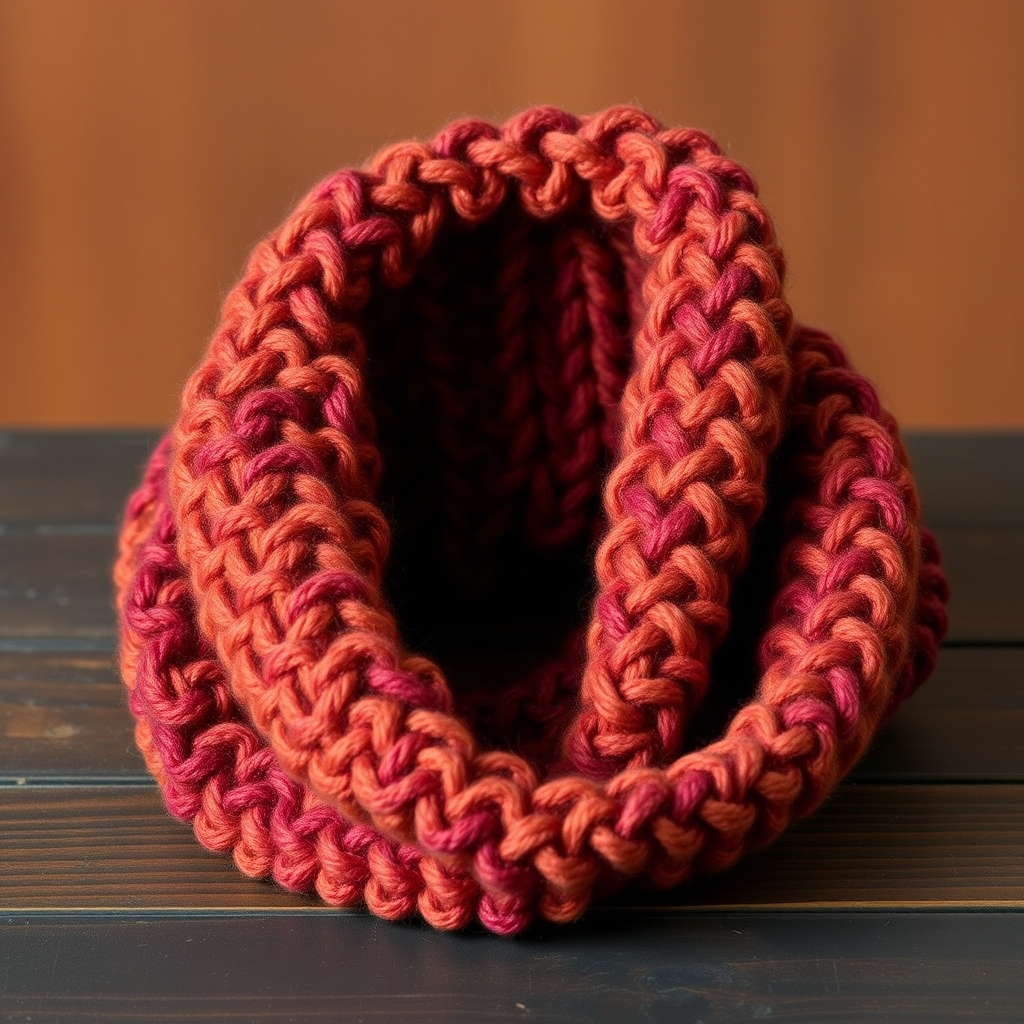 The Ember Glow Arcone Cowl: A Free Knitting Pattern for a Textured, Asymmetrical Wrap