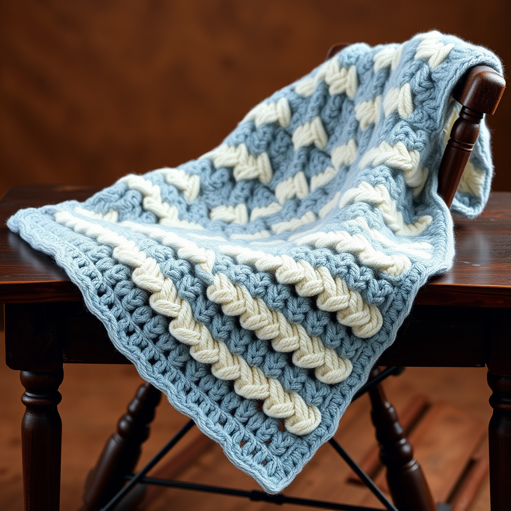 The Cloudburst Chevron Baby Blanket: A Free Knitting Pattern for a Textured, Modern Heirloom