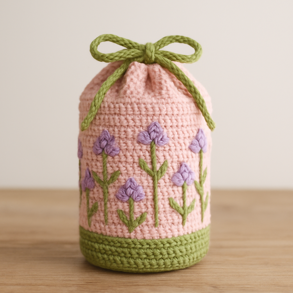 Enchanted Garden Cosmetic Pouch Free Pattern
