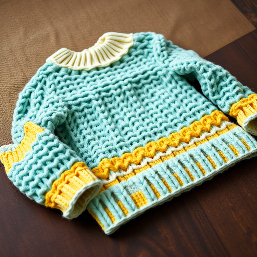 Amalfi Ribbed Sweater Free Pattern – Coastal Knit Pullover with Textured Waves