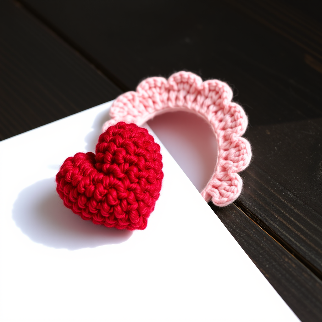 Velvet Ember Mini Heart Free Pattern – A Crocheted Pocket Charm