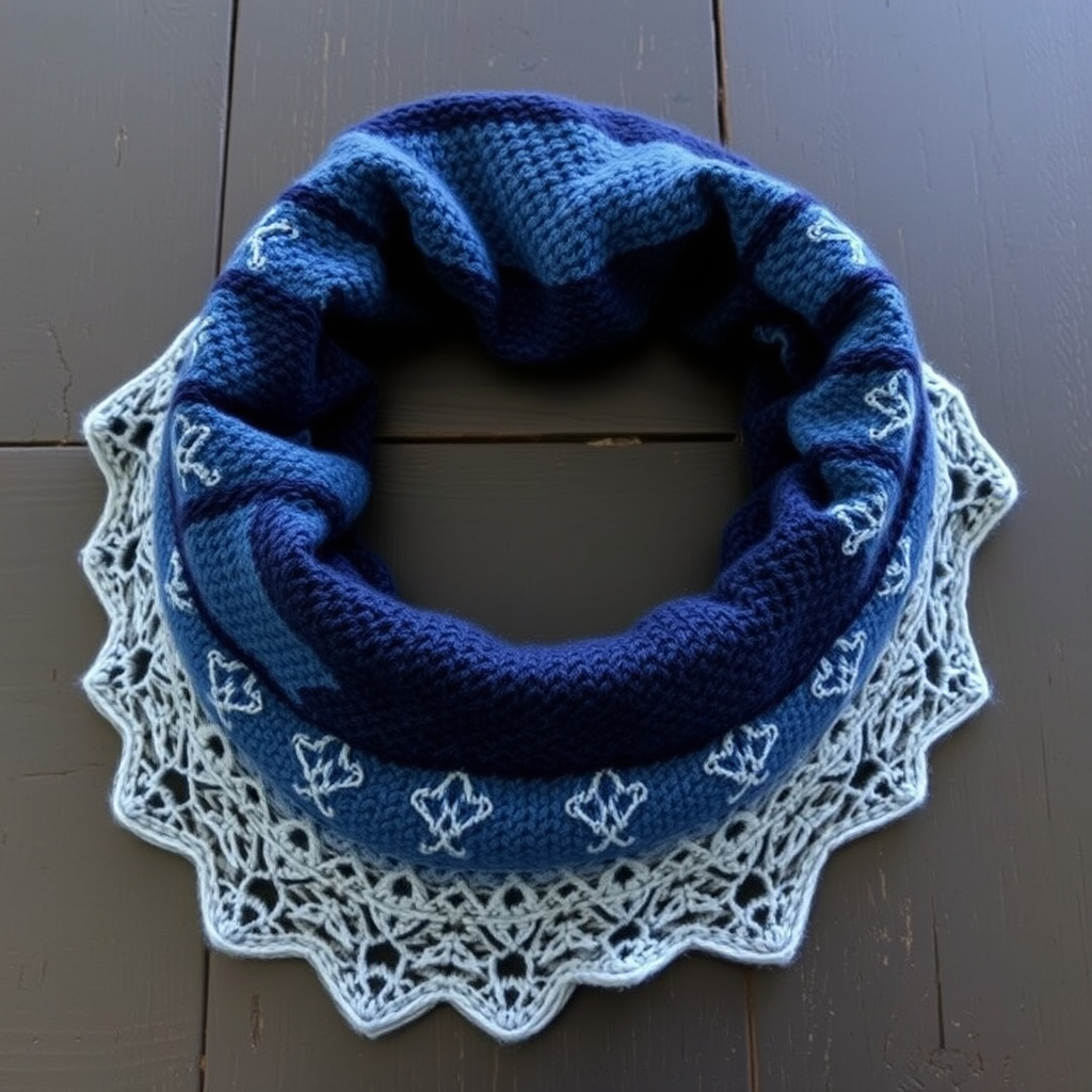 The Celestial Cascade Crescent Stole Free Pattern – A Starry Night Knit Wrap