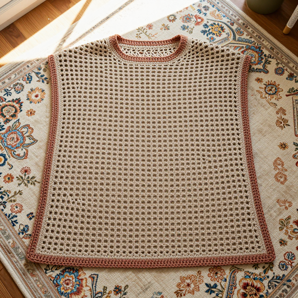 Sandstone Mesh Cowl Free Crochet Pattern