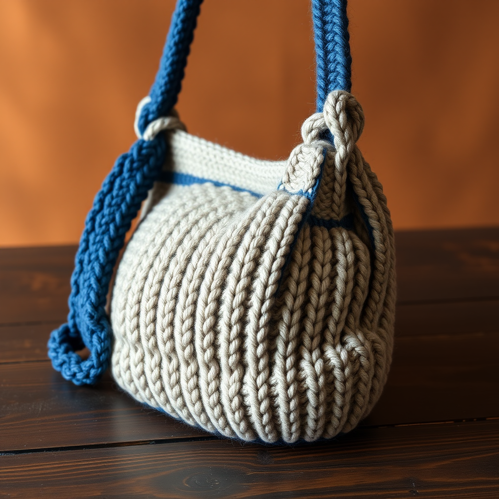 The Urban Nomad Sling Bag: A Free Knitting Pattern for a Textured, Modern Crossbody