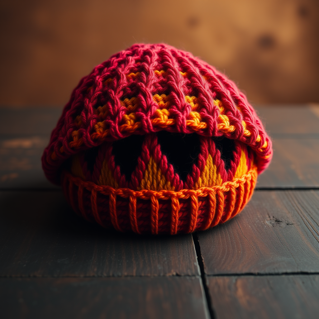 Blazing Ember Fire Flame Hat Free Pattern